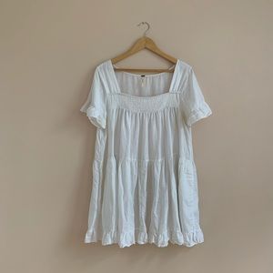 Short Tiered Linen Dress by Free People (L)